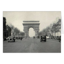 Vintage Arc de Triomphe  France Greeting Cards