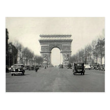 Vintage Arc de Triomphe  France Postcard