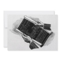 Vintage Architectural Blue Prints Custom Announcements