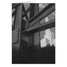Vintage Architecture Steel Construction Skyscraper Cards