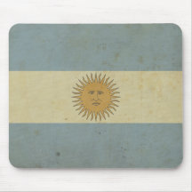 Vintage Argentina Flag Mouse Pads
