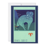 Vintage Aries, Signs of the Zodiac invitations