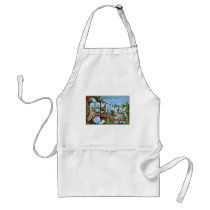 Vintage Arkansas Postcard Aprons