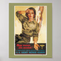 Vintage Army Nurse posters