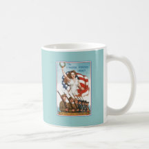 Vintage Army Poster with Lady Liberty Tshirts Mug