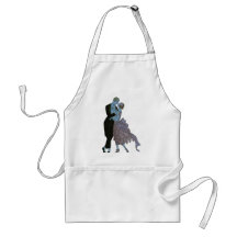 Vintage Art Deco, Newlyweds Love Wedding Dance Aprons