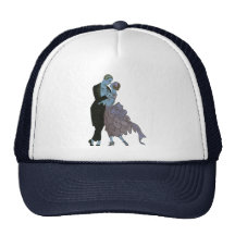 Vintage Art Deco, Newlyweds Love Wedding Dance Trucker Hat