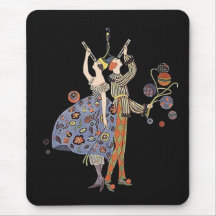 Vintage Art Deco Party Goers Mouse Mat