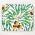 Vintage Art Deco Sunflower Mousepad