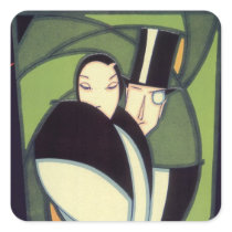 Vintage Art Deco Topper Vegetable Label Art Stickers