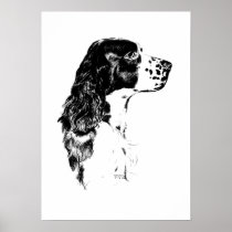 Vintage Art English Springer Spaniel Poster Print