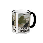 Vintage Art - Harper's February - Penfield Coffee Mug