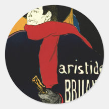Vintage Art Nouveau, Aristide Bruant, Ambassadeurs Sticker