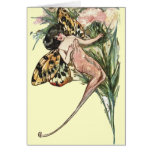 Vintage Art Nouveau Butterfly Fairy cards