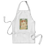 Vintage Art Nouveau; Champenois; Alphonse Mucha Apron