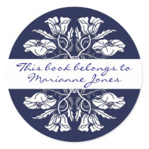 Vintage Art Nouveau Floral Book Plate