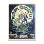 Vintage art nouveau French bicycle ad Post Card