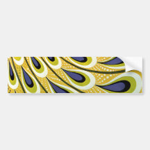 Vintage Art Nouveau, Macmillan's Peacock Feather Bumper Sticker
