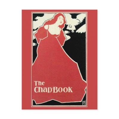 Vintage art Nouveau magazine Red Lady Postcards