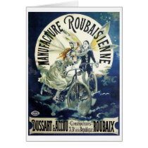 Vintage Art Nouveau; Manufacture Roubaisienne Greeting Card