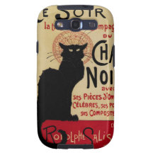 Vintage Art Nouveau Poster; Ce Soir Chat Noir Samsung Galaxy SIII Cases
