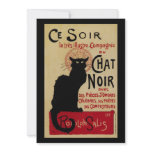Vintage Art Nouveau Poster; Chat Noir invitations