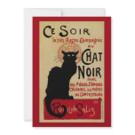 Vintage Art Nouveau Poster; Chat Noir invitations