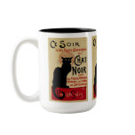 Vintage Art Nouveau Poster; Chat Noir mugs
