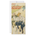 Vintage Art Nouveau Poster; Gladiator Cycles rack cards