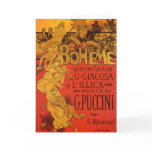 Vintage Art Nouveau Poster; La Bohème, 1896 Greeting Card