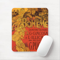 Vintage Art Nouveau Poster; La Bohème, 1896 Mousepad