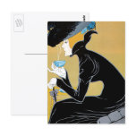 Vintage Art Nouveau Poster; Marco Polo Tea Post Card