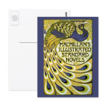 Vintage Art Nouveau Poster, Peacock postcards
