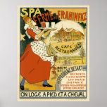 Vintage Art Nouveau Poster; Spa Ferme de Frahinfaz