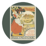 Vintage Art Nouveau Poster; Spa Ferme de Frahinfaz stickers