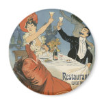 Vintage Art Nouveau Poster; Taverne Olympia magnets