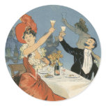 Vintage Art Nouveau Poster; Taverne Olympia stickers