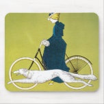 Vintage Art Nouveau Poster; Victoria Fahrradwerke mousepads