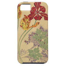 Vintage Art Nouveau Tulips