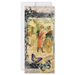 Vintage Art Print 18th Century Couple Carriage