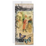 Vintage Art Print 18th Century Couple Carriage