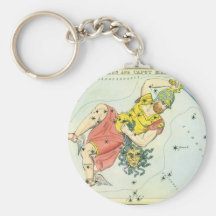 Vintage Astonomy, Perseus and Caput Medusa Keychain