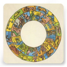 Vintage Astrology, Antique Celestial Zodiac Wheel Custom Invitation