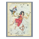 Vintage Astronomy, Andromeda Constellation Stars Post Card