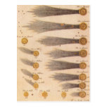 Vintage Astronomy, Antique Celestial Comets, 1667 Post Cards