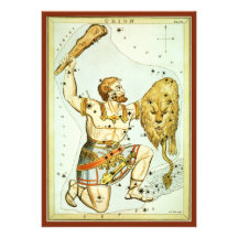 Vintage Astronomy, Celestial, Orion Constellation Custom Invitation