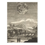 Vintage Astronomy Celestial Renaissance Moon Stars Post Card