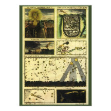 Vintage Astronomy, Celestial Stars, Stella Magorum Invitation