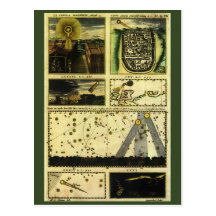 Vintage Astronomy, Celestial Stars, Stella Magorum Postcards