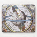Vintage Astronomy, Celestial Zodiac Planisphere Mousepad